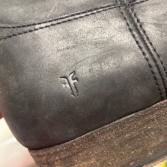 Frye Melissa Button 2 Black Leather Boots size 10 - Picture 5 of 12